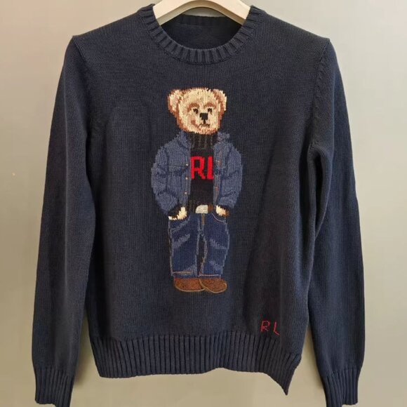 New Polo Ralph Lauren bear knit sweater